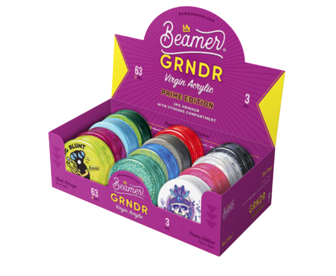Beamer Acrylic Grinder w/ Storage 3pc 63mm